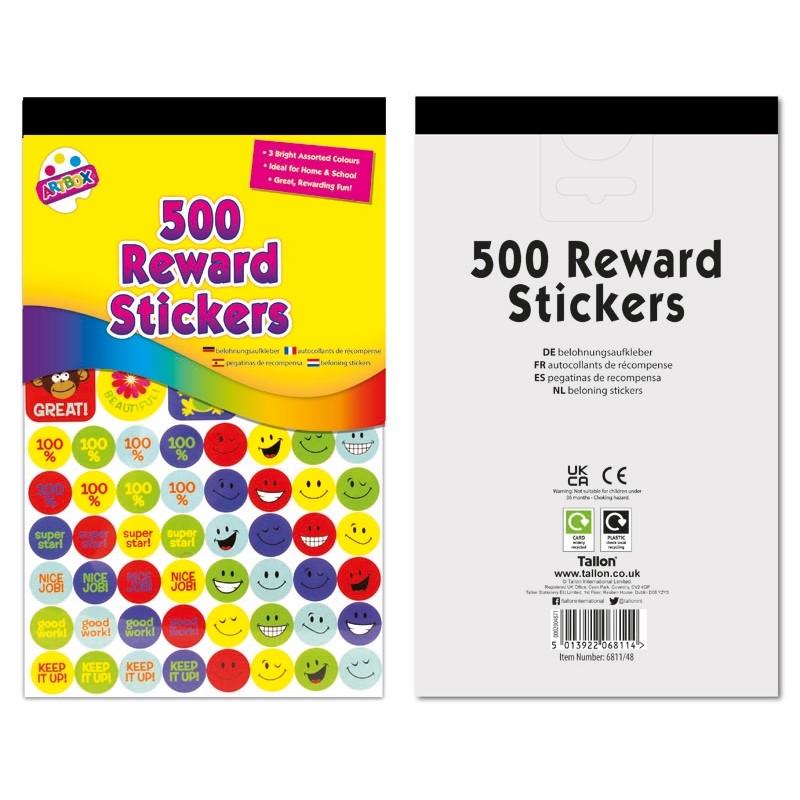 Art Box Reward Stickers 500