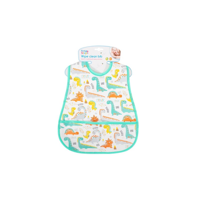 FIRST STEPS PVA BIB WITH POCKET BLUE